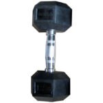 Cosco Hexa Rubber Dumbbell 12.5 Kg